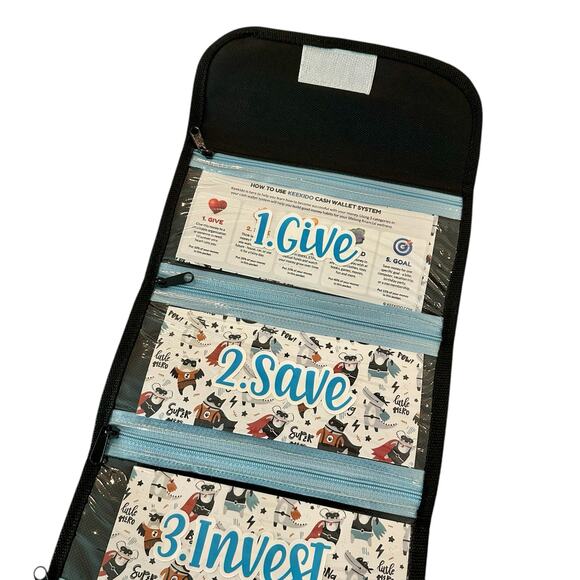 Kids Money Management Cash Wallet, Budgeting Kids, Gift Boys,Savings Organizer - Picture 3 of 6